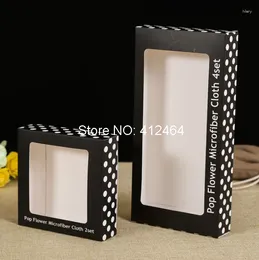 Gift Wrap Plain Black Printing Nail Polish Packaging Paper Box With Window Cardboard Energy Saving Lamp ---PX11076