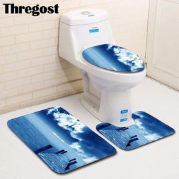 Bath Mats Thregost Toilet Memory Foam Rug Water Absorbing Carpet Washing Machine Mat Non Slip Bathroom Rugs