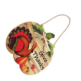 Party Decoration Thanksgiving Wooden Hanging Sign Incorporating Autumn Elements Exquisite Fall Decor Suitable For Doorway Window