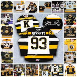 Vin Shane Wright Custom OHL Kingst on Frontenacs Stitched Hockey Jersey 26 Ted Nichol 37 Stephen Desrocher 20 Roland McKeown 14 Michael Mof