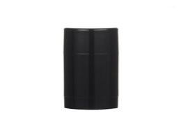 Storage Bottles Jars 6pcs 75ml Plastic MaBlack Empty Round Deodorant Container Lip Tubes Gloss Holder With Caps8638675