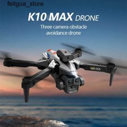 Drones KBDFA K10 Max drone 4K professional aerial photography 8K three camera high-definition wide-angle obstacle avoidance RC four helicopter toy gifts S24513