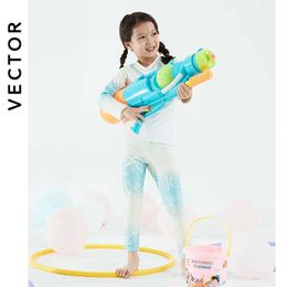 Clothing Sets VECTOR Childrens Swimsuit Sunscreen Swimsuit Bikini Breathable Split Summer Beach Sleeping Swimsuit Split 2023L2405