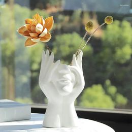Vases Nordic Body Art Decoration El Reception Desk Light Luxury Creative Ceramic Vase