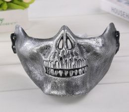 Tactical Skull Warrior Mask Hunt Costume Halloween Party Masquerade Half Mask Game Cosplay Prop Outdoor Military Protection Masks 7786702