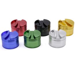 Concave Herb Grinder 75mm 4 Layers Metal Aluminum Alloy tobacco for rolling papers Grinder 6 Colors VS Phoenician Grinder OEM4490114