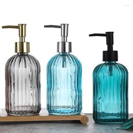 Liquid Soap Dispenser Safety Material Glass Bottle Refillable Hand Shampoo For Bathroom Kitchen