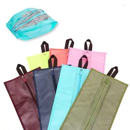 Storage Bags Portable Organizer Shoes Bag PVC Waterproof Dustproof Hanging Save Space Closet Rack Hangers Travel Supplies TS2