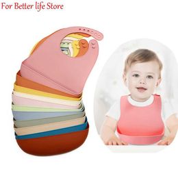 Bibs Burp Cloths 1 piece of silicone baby bib baby feeding table waterproof baby bib baby breakfast feeding d240513