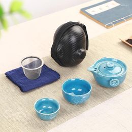 Teaware Sets Chinese Ceramic Tea Cup Portable Outdoor Travel Gaiwan Cups Ceremony Good Gift