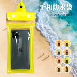 Mobile Phone Waterproof Bag, Airbag, Transparent Touchable Screen, Swimming Rafting, Water Park, Three Sealing Strips, Mobile Ph