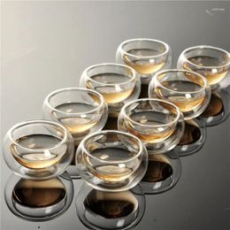 Teaware Sets 14 Pieces Heat-resistant Transparent Glass Teapot Double-layer Small Cups Tea Set Cup