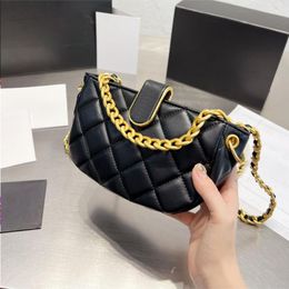 10A Fashion Totes Bag Black Famous Chain Lattice Plain Chain Handbags Shopping Shoulder Bags Pocket Evening Luxury Designer Plaid Open Ccxr