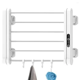 Storage Boxes Electric Heated Towel Warmer Rack Wall Mounted Timer Temperature Control 17" X 4.3" 13" Shelf Bathroom Pool El Swimsuits