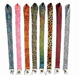 New 10 Pcs Leopard print Top Quality Universal Mobile Phone Strap Anime Cartoon Key Chain Neck Lanyard Badge Holder Strap K0046527984