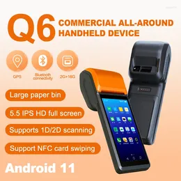 Handheld Pos Android Terminal PDA Bluetooth 58mm Thermal Bill Printer Portable Devices Camera NFC Mobile E-bolate Loyverse