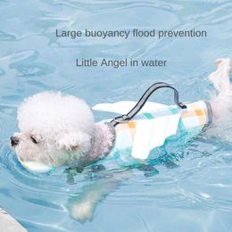 Dog Apparel Clothes Swimsuit Personal Flotation Device Teddy Bear Koji Golden Hair Small Medium Large Pet Swimming