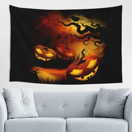 Tapestries Happy Halloween Pumpkins All- Space With The Artistic Appeal Non-Stick Live Broadcast Wall Cloth Skin-friendly