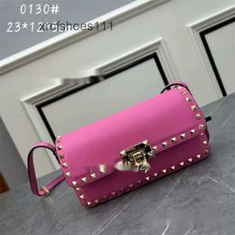 Designer Handbag Flip Rivet Quality Stud Fashion Underarm Versatile Shoulder Calf New Valentteno 2024 Bags Crossbody Leather Purse Woman High Bag Rock BOMS