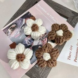 Hair Accessories 1/2/4Pcs Cute Cotton Rope Braided Hairpin Girls Flower Hair Clip New Sweet Hairpin Fashion Trend Barrettes Kids Hair Accessories