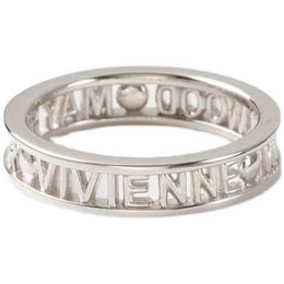 Brand Star style Westwoods hollowed out letter classic ring fashionable and versatile for men women simple Nail