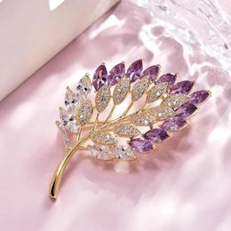 Brooches Cute Romantic Colourful Flower Metal For Women Alloy Crysal Plant Brooche Party Birthday Jewelry.