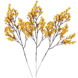 Decorative Flowers Simulated Gypsophila Flower Adornment Faux Picks Fake Ornament Lifelike Elegant Stems