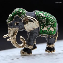 Brooches Cute Enamel Elephant Animal Brooch Pins Women Corsage Suit Scarf Dress Decoration Party Punk Hats Accessories