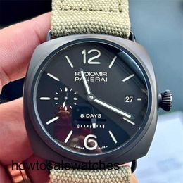 Diving Wrist Watch Panerai Mens Radiomir Series 00384 Manual Mechanical Swiss Watch Calendar Display Chronograph Watch 45mm