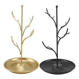Storage Bags Jewellery Tree Tower Rack Multiple Branches Space Saving Iron Bottom Tray Stable And For Necklaces