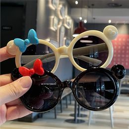 Cartoon Bow Outdoor UV Protection Sun Glasses Baby Girls Children Cute Sunglasses Classic Kids Boy UV400 Eyewear