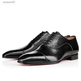Red Bottoms Shoes Dress Shoes Wholesale Fashion Shoes Greggo Orlato Flat Genuine Leather Oxford Mens Walking Flats Wedding Party Loafe W4W