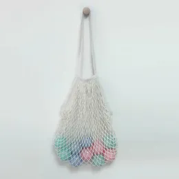 Storage Bags Local Stock String Shopping Grocery Bag Cotton Tote Mesh Net Woven Reusable Shopper