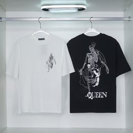 Saint Queen T Shirts Men's T-Shirts Mens Designer T Shirts Black White Cool T-shirt Men Summer Italian Fashion Casual Street T-shirt Tops Tees Plus Size 98180