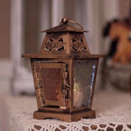 Candle Holders Hanging Tealight Retro Metal Small European Style Vintage Lantern Mum Tutucu Outdoor Decor