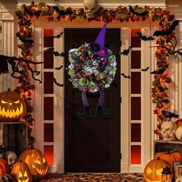 Decorative Flowers Witch Legs Wreath Fun Garland Spooky Halloween Durable Leg Door For Festive Home Decoration Happy Party