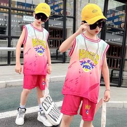 Clothing Sets Childrens basketball jerseys for boys and girls fast drying training uniforms childrens sportswear childrens sportswear and sportswearL2405