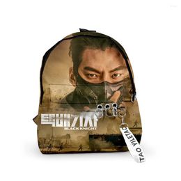Backpack Black Knight Kdrama 2024 Schoolbag Travel Bag Casual Style Harajuku Daypacks Rucksack Unisex Bags