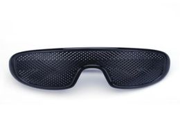 Pinhole Glasses Black Anti Fatigue Hallow Sunglasses Small Hole Myopia Eyewear High Quality Plastic Drop1682633