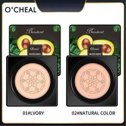 Natural Mushroom Head Air Cushion CC Cream Long Lasting Brighten Face Foundation Cream Women Makeup Face Korean Cosmetics Tools 240511