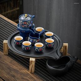 Tea Trays Office Teaware Tray Modern Home Coffeeware Kitchen Luxury Ceramic Portable Plate Plateau En Bois Accessories