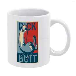 Mugs Dick BuDickbuWhite Mug Good Quality Print 11 Oz Coffee Cup BuDickbuObame Fairey Vote BuMeme Sh