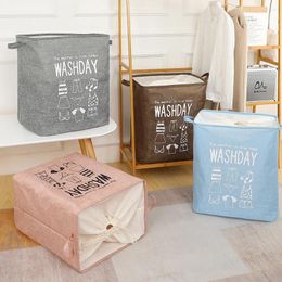 Laundry Bags Foldable Dirty Basket Organizer For Clothes Toys Holder Bucket Storage Bag Home Sundries Barrel Large Size