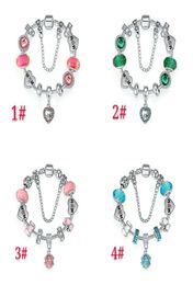 18-21CM Mom Bracelet 925 silver bracelets charms beaded fit for chain DIY Mother day Jewelry Accessories for women with box3359370