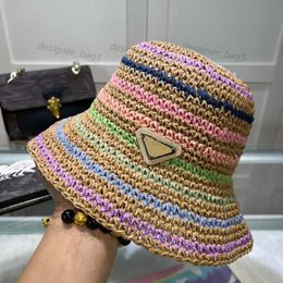 Summer Bucket Hats Designer Straw Hat Luxury Caps Casquette Grass Braid Cap Fitted Crochet Hat Fashion Womens Beach Sunhat Unisex Hats Basin cap