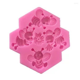Baking Moulds 4 Holes Fondant Mould Cake Decorating Tool Chocolate Candy Silicone Material Accessories For