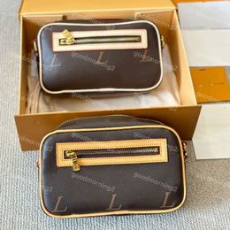 Classic vintage bag Shoulder bag Handbag genuine leather Old Flower Letter bags WOMEN luxurys bag Chain Bag Clutch Zipper WOMAN purse