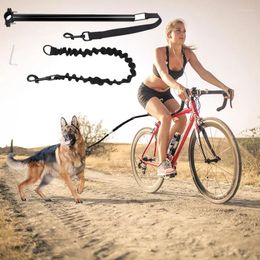 Dog Collars Bicycle Walking Leash Removable Elastic Metal Cycling Liugo
