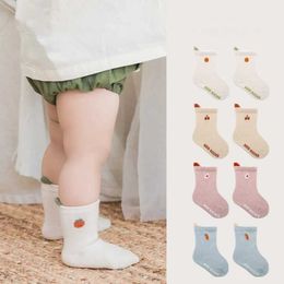 Kids Socks 5 pairs of cute cartoon spring baby socks for young children girls boys calcium baby socks baby accessories for 0-3 years d240513