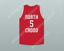 CUSTOM NAY Mens Youth/Kids ROBERT WILLIAMS III 5 NORTH CADDO HIGH SCHOOL TITANS RED BASKETBALL JERSEY 1 TOP Stitched S-6XL